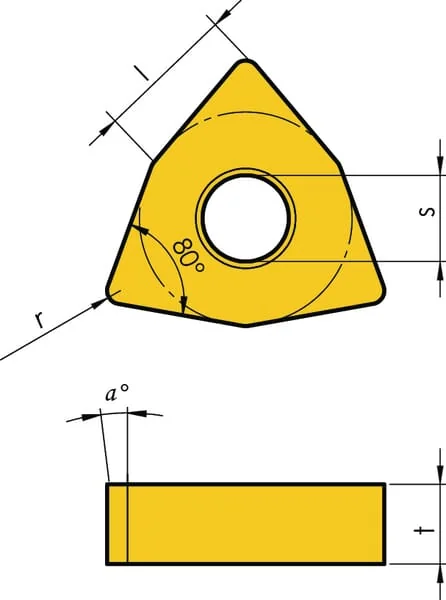 Huvema - WNMG080408MMIT1601 - Turning Insert WNMG 080408 10x