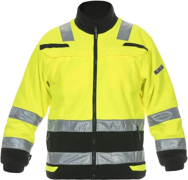 Hydrowear - 04026026FS - Fleece Jacket, Yellow-Black, Size S, UK:34/EU:48, Hi-Vis, Torgau