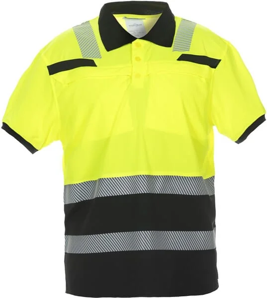 Hydrowear - 040445YBM - Polo Shirt, Size M/40, Short Sleeve, Yellow/Black