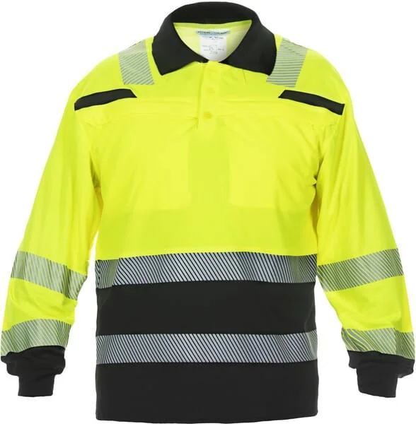Hydrowear - 040460YBM - Polo Shirt, Size M/40, Long Sleeve, Yellow/Black