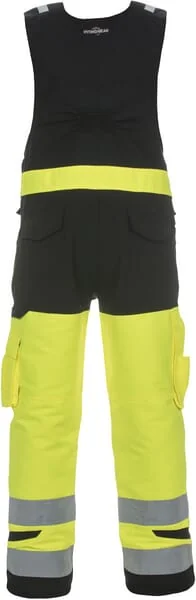 Hydrowear - 044485YB48 - Dungarees Hi-Vis Gelb/Schwarz High Visibility Stretch-Line