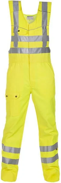 Hydrowear - 048461FY64 - Dungarees, Size 4XL, Hi-Vis, Yellow, Beaverline, by Hydrowear