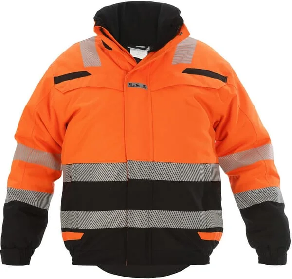 Hydrowear - 072396OB3XL - Pilot Jacket HI-VIS, Orange-Black, Size 3XL, UK:46/EU:62, RS Line, Umag