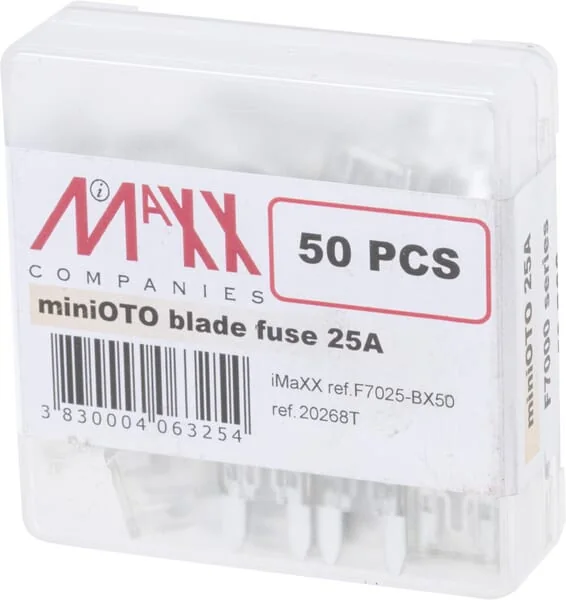 iMaXX - SI20268 - Fuse Mini Blade 32V 25A Length 16.3mm White Pack 50x iMaXX