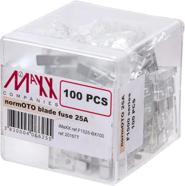 iMaXX - SI22025 - Fuse Standard Blade 25A Length 20mm White Pack 100x iMaXX