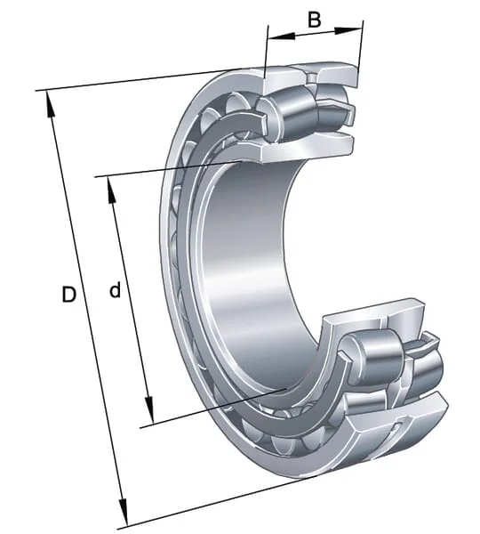 INA FAG - 21307E1TVPB - Barrel Bearing 80mm H=21 AS