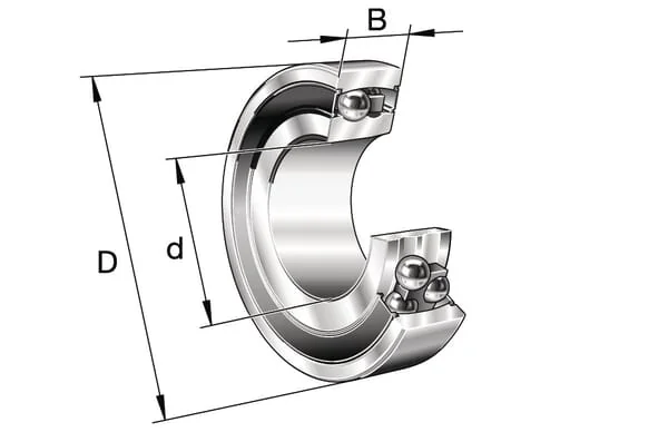 INA FAG - 23022RSTVH - Self-Aligning Ball Bearing - 2-Row