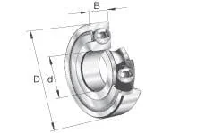 INA FAG - 607ZZC3 - Deep Groove Ball Bearing 7x19x6mm INA FAG