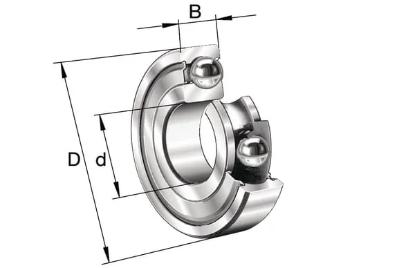 INA FAG - 6211ZZC3 - Deep Groove Ball Bearing C3