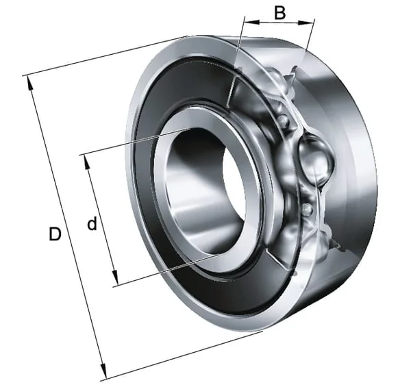 INA FAG - 6214RSR - Deep Groove Ball Bearing