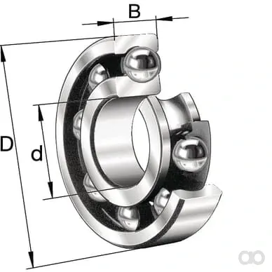 INA FAG - 6218C3 - Deep Groove Ball Bearing 90x160x30mm INA FAG
