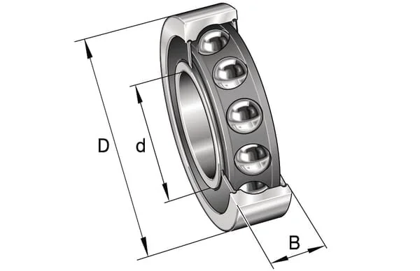INA FAG - 7207B2RSTVP - Angular Contact Ball Bearing