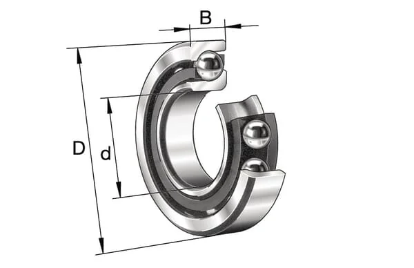 INA FAG - 7307BTVP - Angular Contact Ball Bearing
