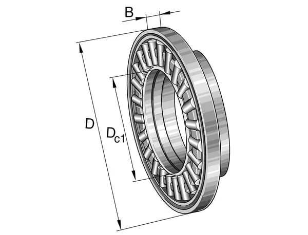 INA FAG - AXW25 - Axial Needle Bearing AWX
