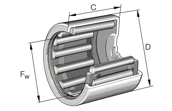 INA FAG - BK0709B - Cup Needle Roller Bearing