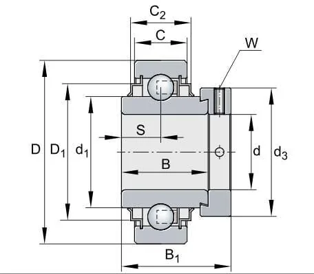 INA FAG - E25KRR - Ball Bearing
