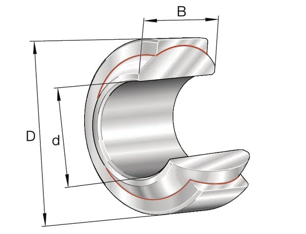 INA FAG - GE15FWINA - Radial Spherical Plain Bearing 15x30x16/10mm INA FAG