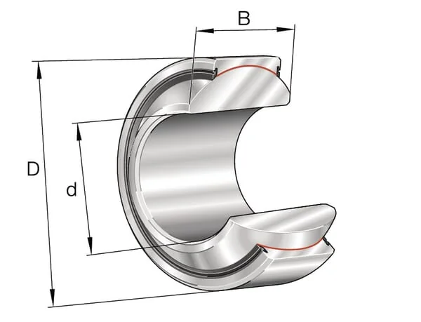 INA FAG - GE30FW2RSAINA - Radial Spherical Plain Bearing 30x55x32/20mm, INA FAG