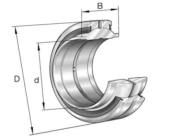 INA FAG - GE60HO2RSINA - Radial Spherical Plain Bearing 60x90x54/36mm, INA FAG