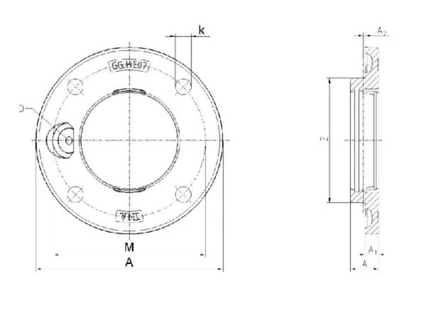 INA FAG - GGME05INA - Bearing Cover For Type PME/RME 25