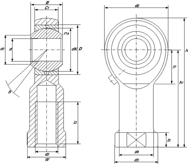 INA FAG - GIKR20PBINA - Rod Head