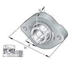 INA FAG - GLCTE15 - Flanged Bearing Unit