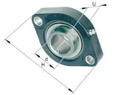 INA FAG - GLCTE35TVFA1255 - Flanged Bearing Unit