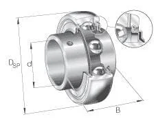 INA FAG - GYE20KRRBFA107VA - Radial Insert Ball Bearing