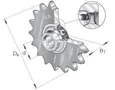 INA FAG - KSR30B016101515 - Idler Sprocket