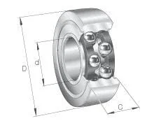 INA FAG - LR5206X2Z - Roller 2 Row Flat Running Surface