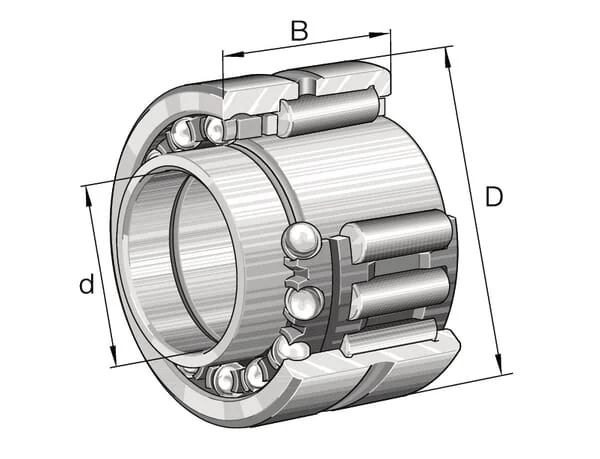 INA FAG - NKIB5905XL - Needle/Angular Contact Ball Bearing