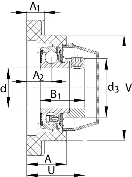 INA FAG - PCJ20TVFA1255 - Flanged Bearing Unit