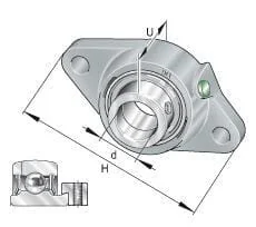 INA FAG - PCJT25 - Bearing Block Set