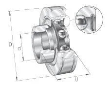 INA FAG - PE35 - Complete Bearing Block