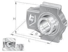 INA FAG - PTUE35 - Bearing Block PTUE