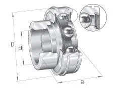 INA FAG - RAE30XLNPPNR - Radial Insert Ball Bearing