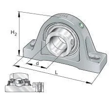 INA FAG - RASE50 - Pillow Block Standing RASE