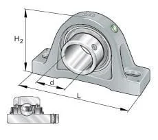INA FAG - RASEY30 - Pillow Block Standing