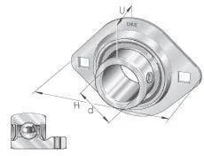 INA FAG - RATY12 - Sheet Steel Flanged Bearing Unit