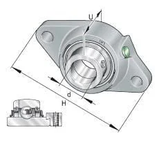 INA FAG - RCJT50N - Housing Unit RCJT