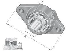INA FAG - RCJTA35 - Housing Unit RCJTA