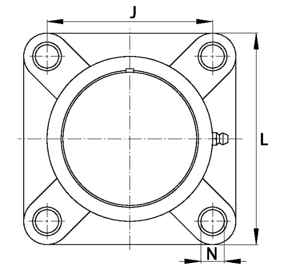 INA FAG - RCJY35TVVA - Plastic Bearing Cover KLF