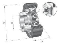 INA FAG - RCSMB2065FA106 - Bearing Insert 20x65.1x25.4mm INA FAG