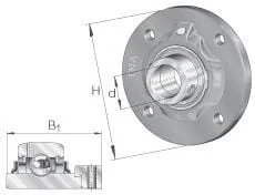INA FAG - RFE50N - Bearing Housing
