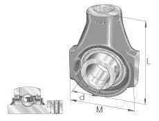 INA FAG - RHE30 - Bearing Block Complete