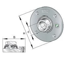 INA FAG - RME55 - Housing Unit RME