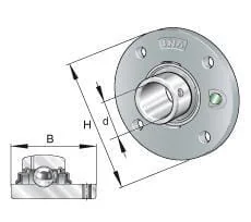 INA FAG - RMEY60 - Housing Unit RMEY