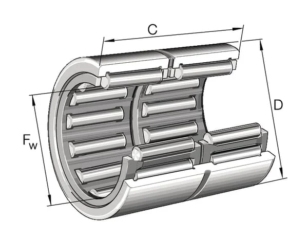 INA FAG - RNA6907ZWXL - Needle Bearing Without Inner Ring