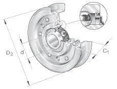 INA FAG - RSRB16117LO - Pulley Unit