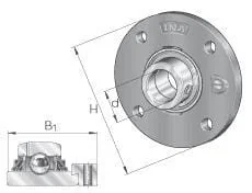 INA FAG - TME55 - Flanged Bearing Unit